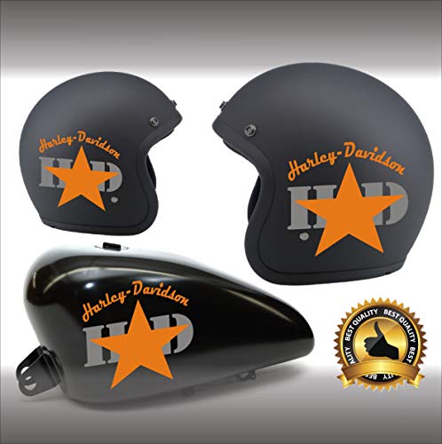 Stickers Harley Davidson HD Star Slim pour une finition haut de gamme sur casque