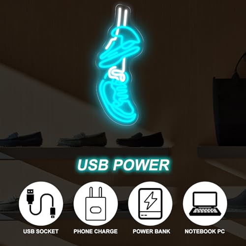 Image of Sneakers Neon Sign For The Ultimate, Modern Shoe Store LED Light