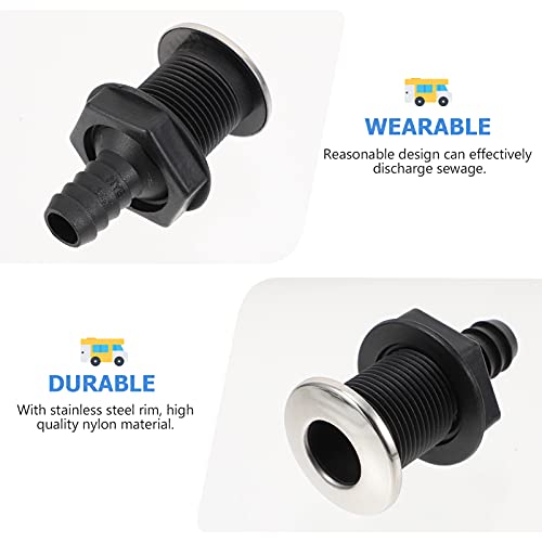 Bouchon de vidange pour bateau et drain d'évacuation de fond de cale kit de remplacement 4 pièces