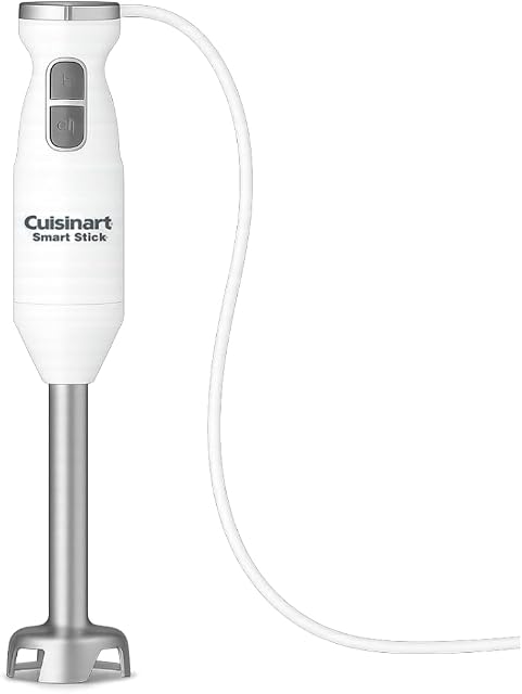 Cuisinart Smart Stick Two-Speed Hand Blender, Powerful & Easy to Use Stick Immersion Blender, White (CSB-175C)