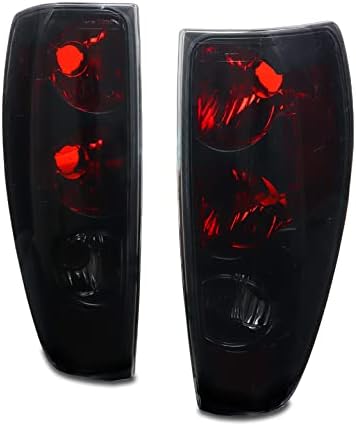 Tail Brake Lights Rear Lamps Black/Smoke Compatible with 2004-2012 Chevy Colorado/GMC Canyon