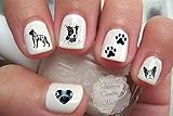 Cute Boston Terrier Design BT105 Nail Art Decals