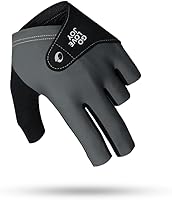 Vista 8 de Guantes de billar para mano izquierda, guantes de billar para mano izquierda, 3 dedos, secado rápido, transpirables y antideslizantes, guantes Rojo