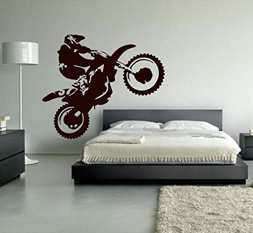 YttBuy Dirt Bike Wall Decals Motocross Decal Motocross Wall Decals Motocross Wall Decal Motocross Decals Dirt Bike Decals for Wall Dirt Bike Wall Sticker for Motocross Bedroom