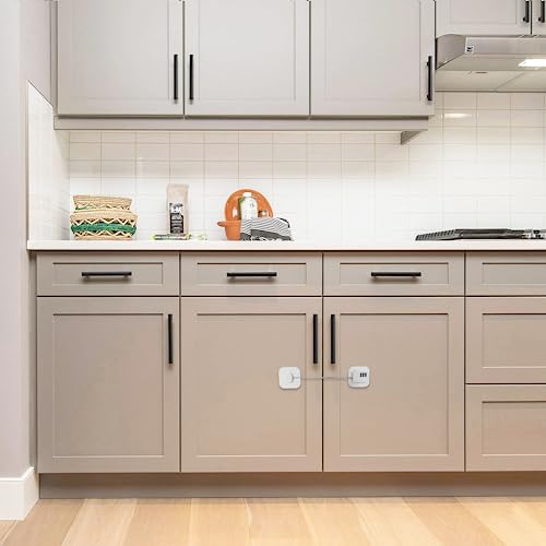 Image of Cabinet Locks with Combination,Fridge Lock,Closet Locks(White 4pcs)