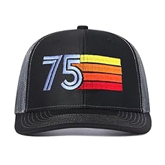 1975 Trucker Hat Black Gray