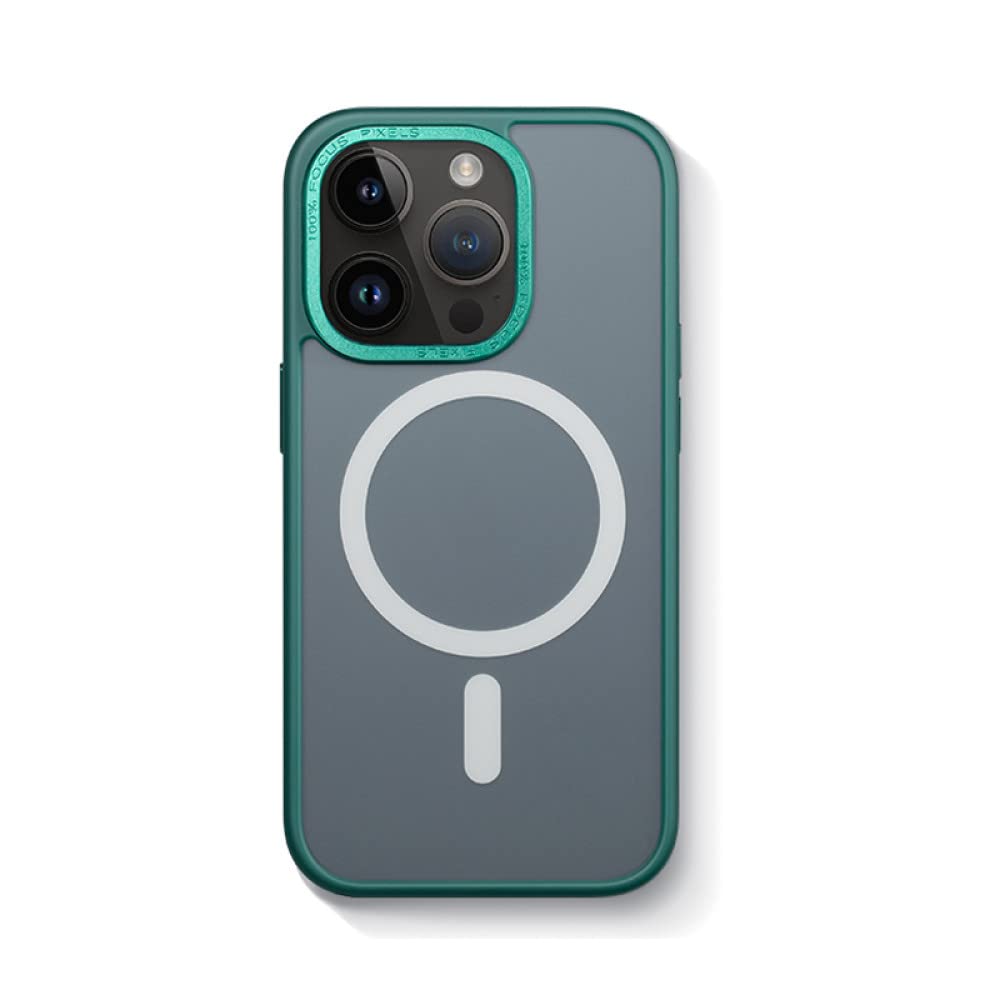 Coque iPhone 13 Pro verte compatible chargeur magnétique et protection antichoc intégrale - 8