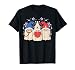 Nurse Gnome Squad American Flag 4th Of July Patriotic USA T-Shirt