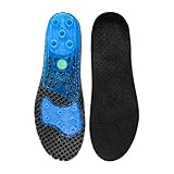 Plantillas deportivas de baloncesto para correr, plantillas de silicona, almohadillas de silicona para zapatos de talón plantar, almohadillas de absorción de golpes, plantillas de suela (Schwarz,