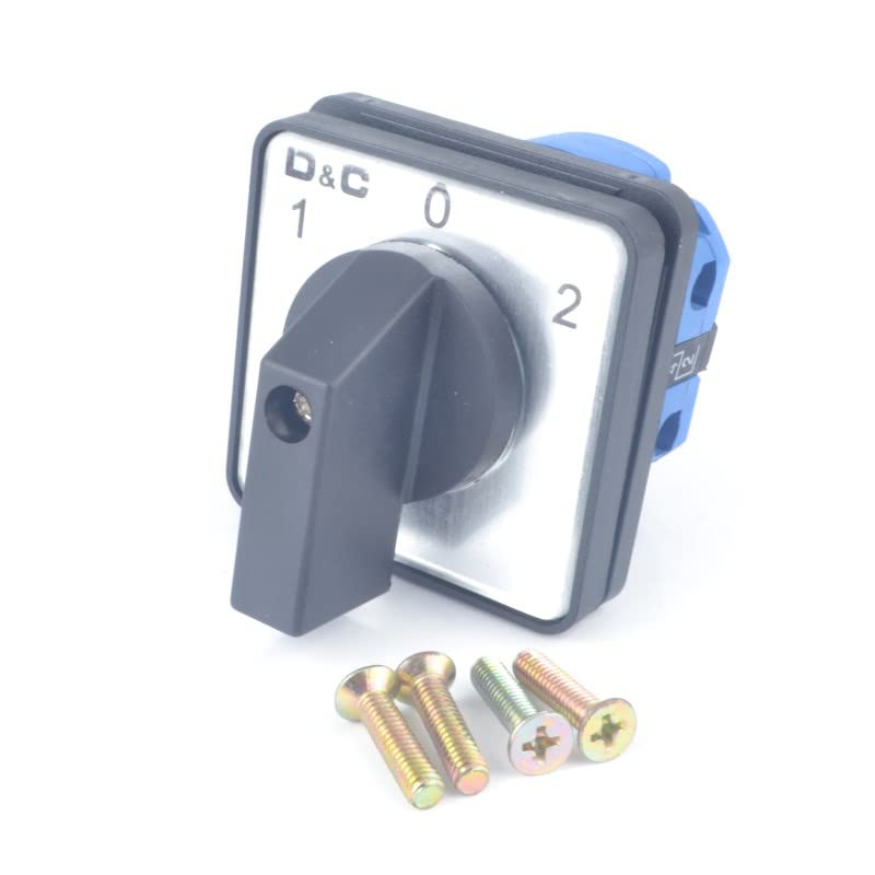 Commutateur 660V 20A à came rotative inverseur à 3 positions pour vos circuits électriques