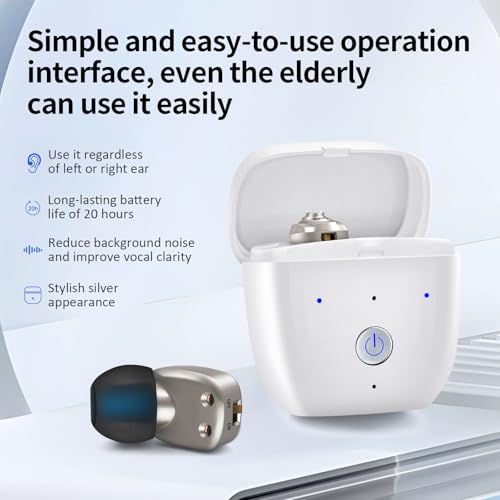 Soporte de sonido recargable intrauditivo con bateria de larga duracion 15h 7