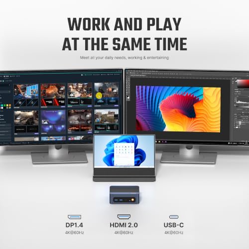 Image of BOSGAME Business Mini PC E6 ECO, Intel Core 3 304 12GB LPDDR5, 512GB SSD