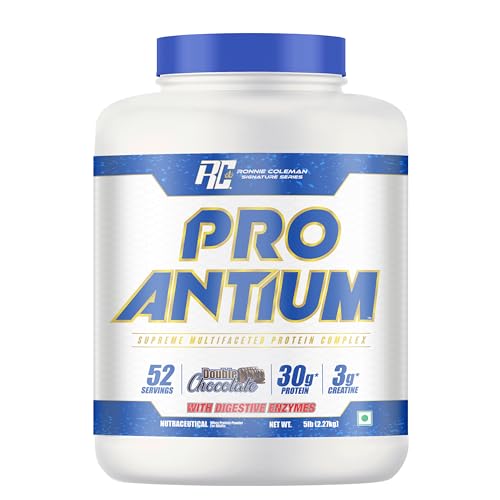 Image of Ronnie Coleman Signature Series Pro-Antium Whey Protein, Double Chocolate (52 Servings, 2.27kg / 5lbs) | Supreme Multifaceted Protein Complex