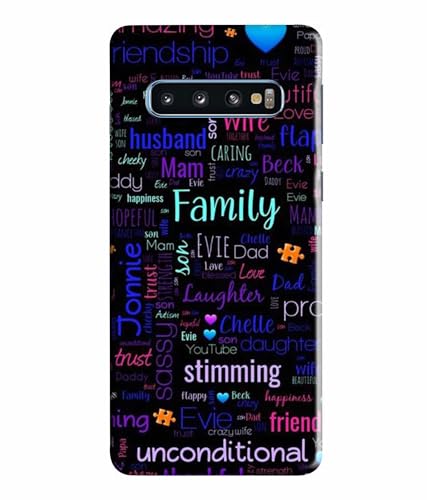 Image of Printed Hard Back Case Cover & Compatible for Samsung Galaxy S10 | Motivation Inspired Quotes (Multicolor) - D1208