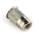 AVK Industrial AKS4T-832-80 AK-Series Insert, Thread Size 8-32, Yellow-zinc trivalent with Clear Protective Coating, ROHS Compliant, Made in US, Grip Range .020-.080, (Pack of 25pcs)