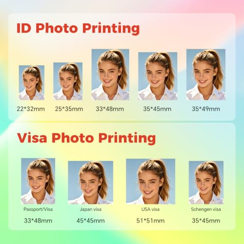 Image of iDPRT 4x6 Photo Printer, Bundle 108 Sheets Photo Paper & 2 Ribbon Cassette, Photo Printer for iPhone & Android, Beige | Photo Printer for iPhone & Android, 300DPI High Clear Photos, with AR Video & ID Photo Editor APP, Portable, for Gifts