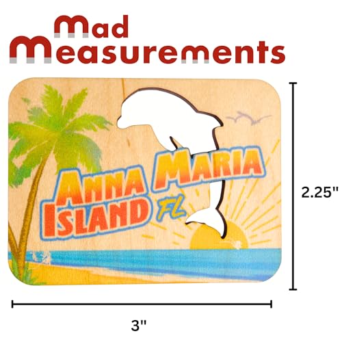 Imán Mad Mags Anna Maria Island Florida 3x2.25 pulg miniatura 2