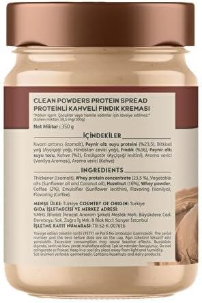 Clean Powders Protein Spread 350 Gr Kahve