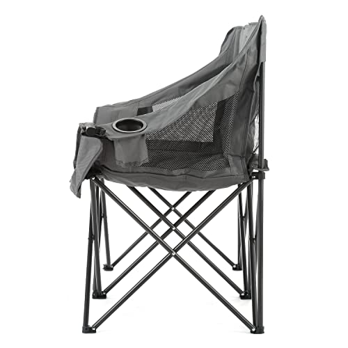Arrowhead Outdoor Portable Folding Double Camping Loveseat Chair w/ Cup & Wine Glass Holders - image 9