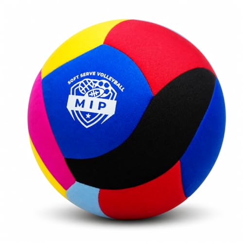 Image of MIP Silent Indoor Volleyball - Soft Padded Ball for Kids & Toddlers | No Sting, Real Bounce, Quiet Play | CPC Certified | Safe for Apartments, Carpets & Furniture | Ages 3 and Up