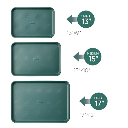 Save 60% on CAROTE 3-Piece Baking Pan Set - Deep Olive Green - Image 2