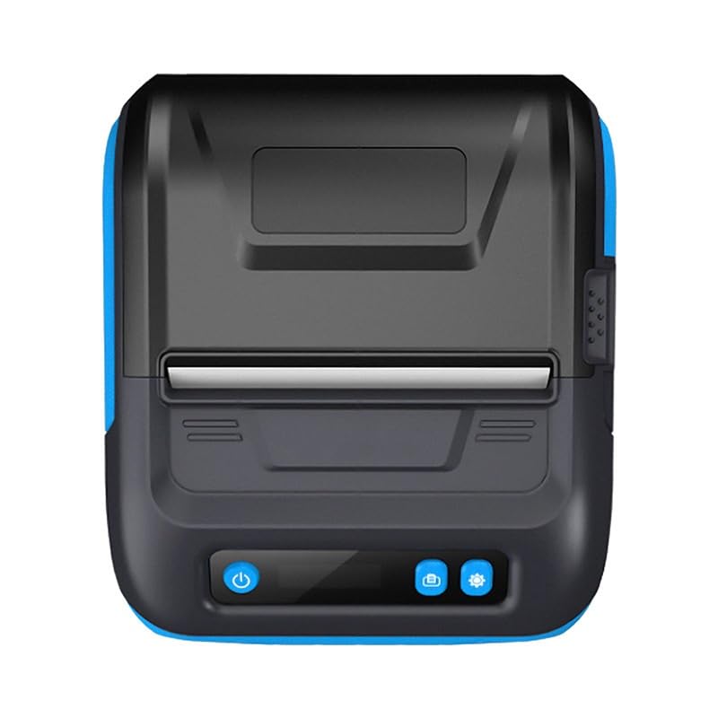 JOJIDE Impresora de Mano, Impresora térmica portátil Bluetooth de 80 mm, Impresora de código de Barras, Impresora de Recibos de Etiquetas de 3 Pulgadas, 2 en 1