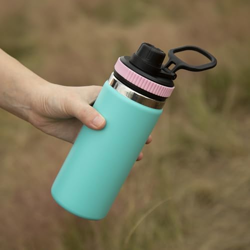 Image of Lid for Hydro Flask Wide Mouth, Lids for Hydro Flask 16 20 24 32 40 OZ Wide Mouth, Chug Lid Replacement Sport Cap for HydroFlask Wide Mouth Water Bottle, Top Accessories (Black)