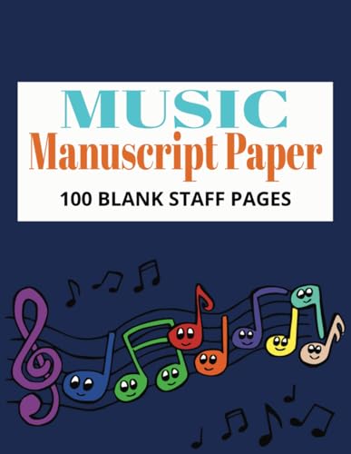 Music Manuscript Paper: Blank Staff Sheet Music Writing Book, Music Composition Manuscript Staff Pad | 100 pages | 8.5x11 Inches
