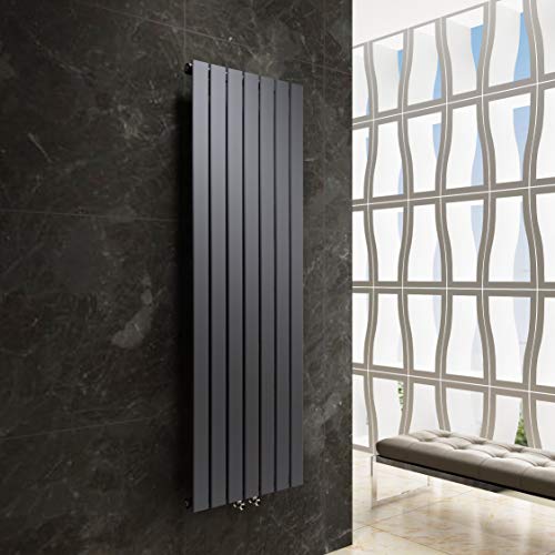 Preisvergleich Produktbild Design Flach Heizkörper Badheizkörper 1800x532mm Antrazit Paneelheizkörper Wohnraumheizkörper Plattenheizkörper Mittelanschluss Einlagig 1226Watt