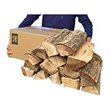 【メヤマキ】 徹底乾燥 薪ストーブ専用 太い 広葉樹薪 20kg 長さ35cm 太割り【美しく燃える薪】 青森県産 「白神の炎」 宅配130サイズ