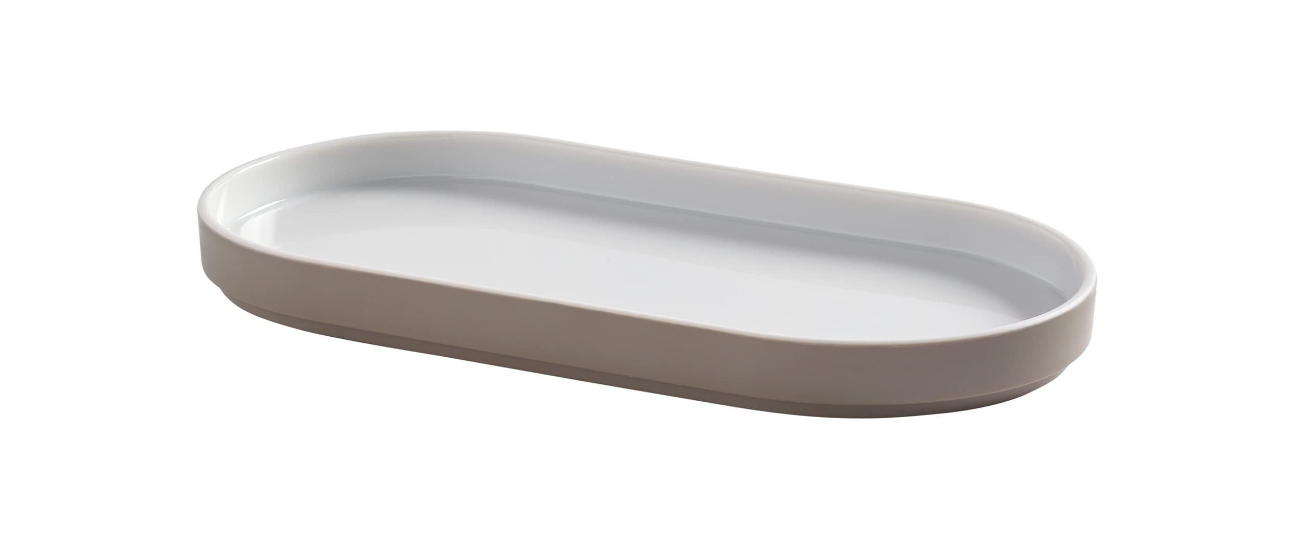 Plateau ovale en mélamine moka American Metalcraft de 26,7 cm
