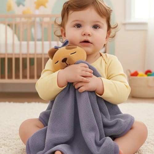 Naninha pano paninho infantil para bebes crianças pets fofinho tecido macio presente chá de bebe (Roxo)