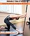 Queension 5 ft Yoga Stick Sturdy Steel, Portable Mobility Stick with Non-Slip Handle for Posture Correction, Balance, Physical Therapy, Exercise Stick with 4 Steel Rods for Stretching, Flexibility