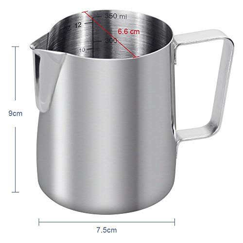 Jarra de Vapor Carrefour Espresso 340 g, Jarra de Espresso para Lacre de Leite 340 g, Copo de Fofo d