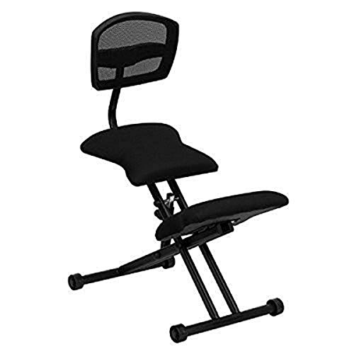 Offex Ergonomic Kneeling Chair with Black Mesh Back
