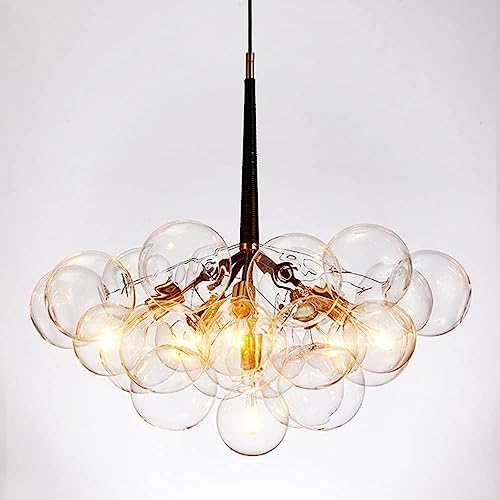 Luminaire suspendu globe LED et plafonnier moderne pour éclairage de salon