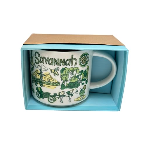 Starbucks Been There Series Savannah Taza Cerámica 14 Oz miniatura 4