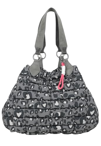 Sac shopper femme nylon Fritzi Izzy Medium noir pour l'épaule et le quotidien