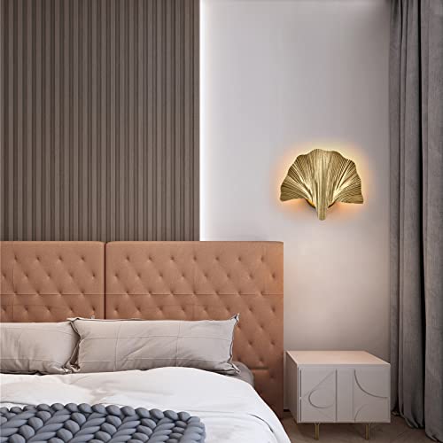 Obzjplc Gold Wall Sconce Modern Shell Wall Lights Wall Lighting Fixture With E26 Indoor Decoration Wall Lamp For Bedroom Hallway Living Room Dining Room Stairs Etc(Not Included Bulb). #TOP5