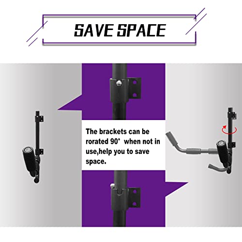 Asmsw Kayak Storage Rack Kayak Wall Hanger Canoe Wall Mount Hooks For Kayak Sup Canoe Paddle Boards Heavy Duty Steel Storage Hooks 80Lbs Capacity #TOP3