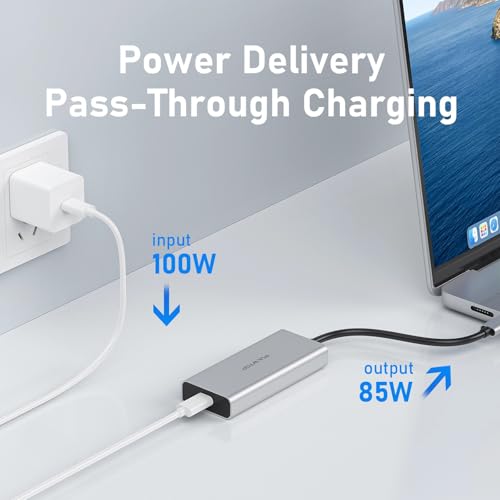 Image of 5 Port USB C Hub 10Gbps for Laptop, USB C Hub Power Delivery with 100W PD (Not Support Monitor) USBC to USBC Hub Multiport Adapter for MacBook Pro, Chromebook, iMac, XPS
