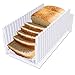 Bread Slicer for Homemade Breads, Adjustable Thickness Slicing Guide, Foldable Portable Bread Cutter Suitability for Homemade Breads, Bagel,Cakes - Kitchen Gadget, Baking Tool & Gift (White)