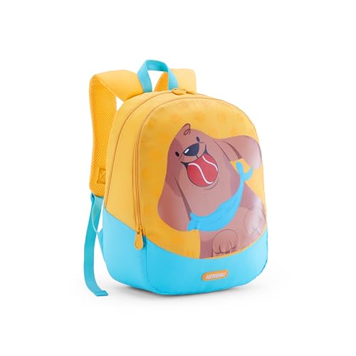 Image of American Tourister Zoodle 4.0 Blue Duck, Kids Backpack, Age 2-4 Years, 2 Full Compartments, Bottle Pocket, Ergo Should And Ergo Back, 13 Ltrs Capacity - Unisex