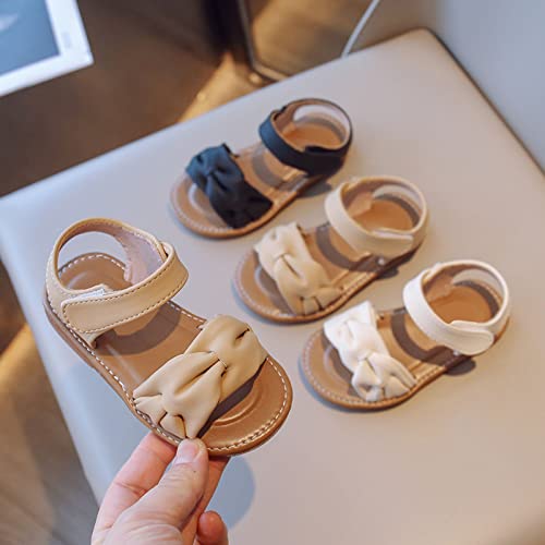 Summer New Solid Color Rubber Sole Soft Lightweight Kids Fashion Beach Sandals Girls Heels Size 12