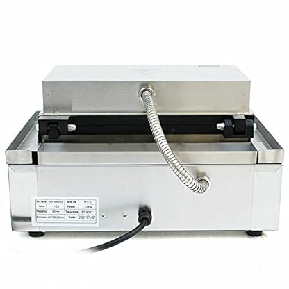 Waffelmaschine, Waffeleisen Belgisch Kommerzielles Antihaft Edelstah 10tlg 8 * 5.5cm Timer 50~300℃ für Bäckereien Restaurants Kioske Kantine – Bild 7
