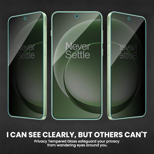 Image of ArmourPro Anti-Spy Privacy Tempered Glass for OnePlus 15R - Anti Peeping Screen Protector, Edge to Edge Full Coverage, 9H Hardness, Easy Installation Kit | Pack of 2
