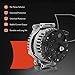 A-Premium Alternator Compatible with Mercedes-Benz E350 2006-2011, E550, GL450, GL550, S450, S550, CLS550, G550, SL550, G65 SL65 AMG, R350, CL550, CLK550, 12V 180A 6-Groove CW, Replace# 0121715114