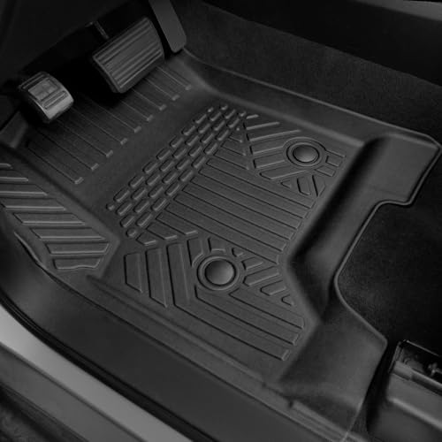 Image of Floor Mats for Chevy Tahoe /GMC Yukon 2015-2020, All Weather Floor Mats Trunk Cargo Liner with Backrest Protectors and Door Sill Guards Accessories, Full Coverage Set (Fit 7 Seats)