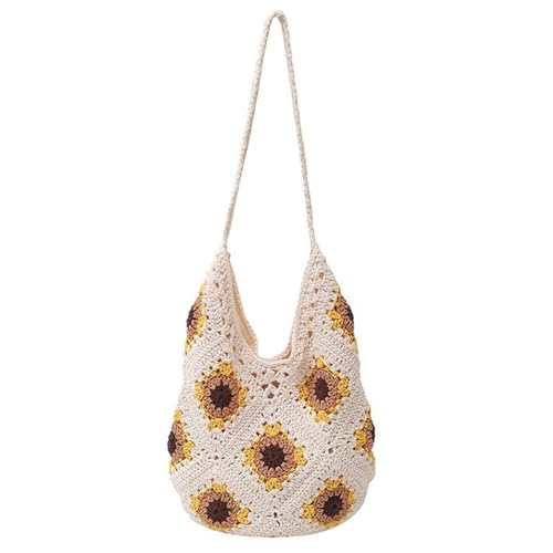 Image of Rejolly Straw Hobo Bag for Women Tote Bag Summer Vacation Beach Handbags Boho Bohemian Style Shoulder Purse