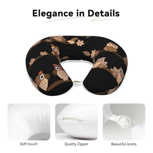 Almohada cervical de poliéster color negro miniatura 4